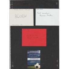 Signed card by RONNIE BURKE the MANCHESTER UNITED footballer. 